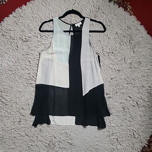 Aritzia Wilfred Silk Top Blouse Size XXS Sleeveless Artsy Chic Business Casual ✨